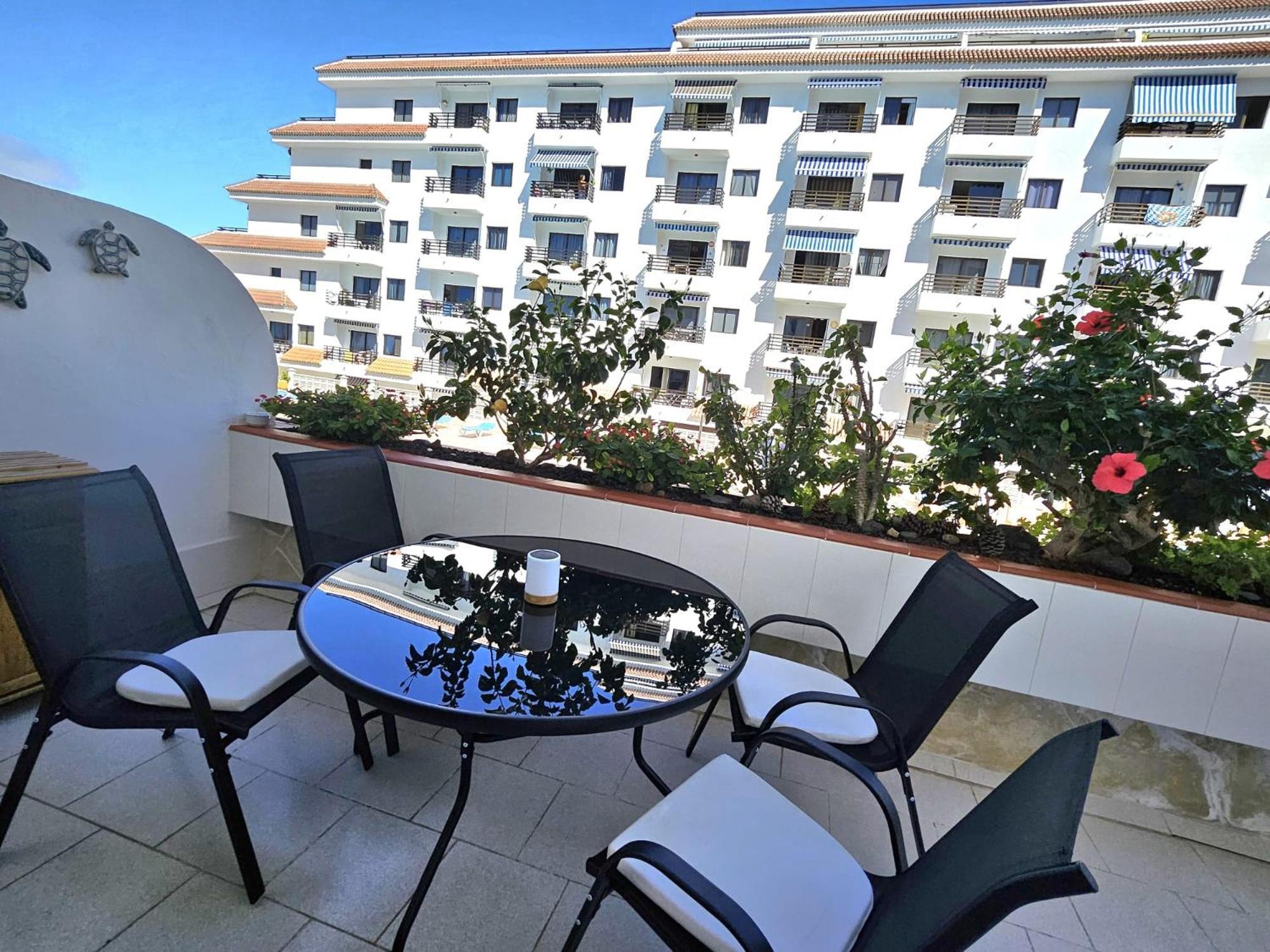 Аппартаметы Seguro De Sol Playa De La Arena Puerto de Santiago  Eksteriør bilde