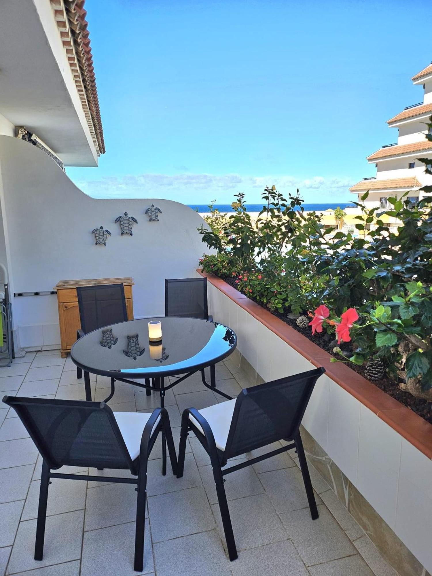 Аппартаметы Seguro De Sol Playa De La Arena Puerto de Santiago  Eksteriør bilde